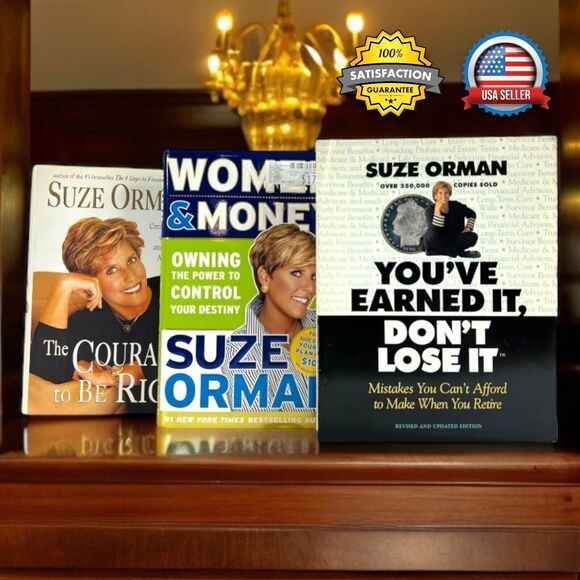 SUZE ORMAN 3-BOOK LOT The Courage to Be Rich, Women & Money, You've Earned It - Picture 1 of 16